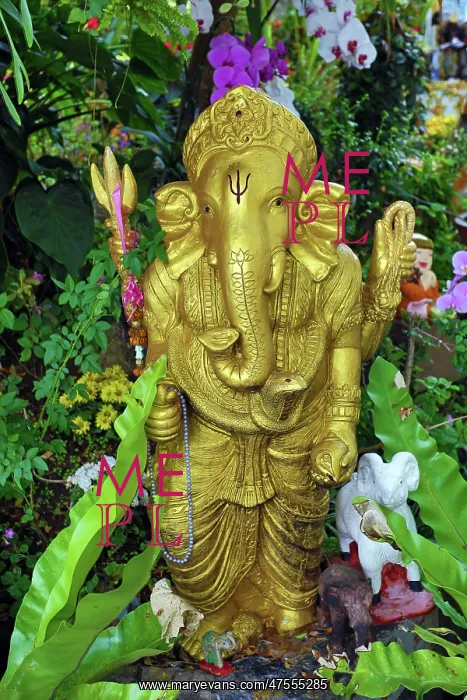 : Ganesha Statue, Wat Prathat Doi Suthep temple, Chiang Mai : Ganesha Statue, Wat Prathat Doi Suthep temple, Chiang Mai