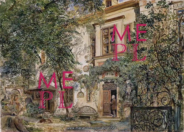 : Garden. In the Garden of the Amerling Palace in Vienna : Garden. In the Garden of the Amerling Palace in Vienna