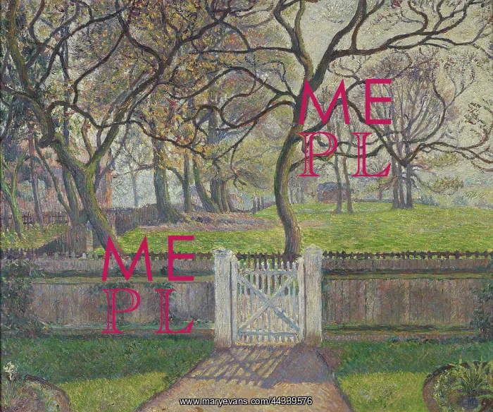 : The Garden Gate, Epping, by Lucien Pissarro : The Garden Gate, Epping, by Lucien Pissarro