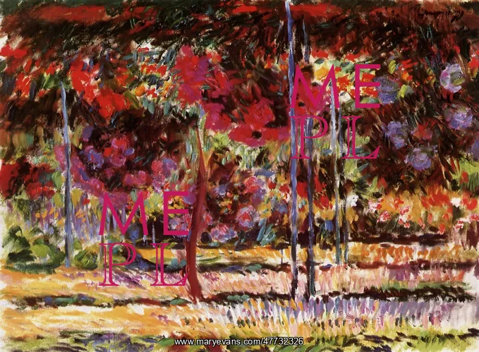  : Garden at Giverny, by Monet