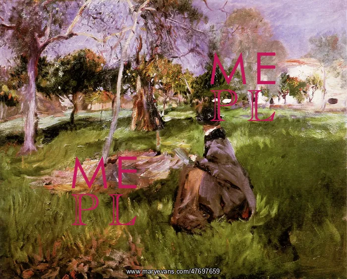  : In a Garden, by John Singer Sargent