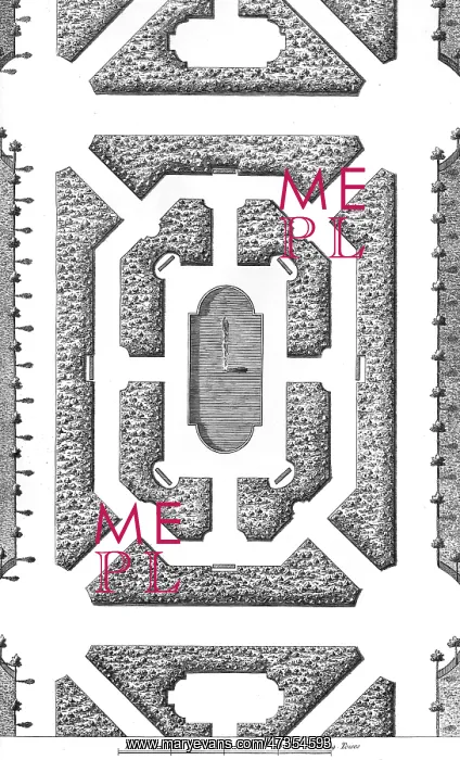 : GARDEN LAYOUT 18TH C : GARDEN LAYOUT 18TH C