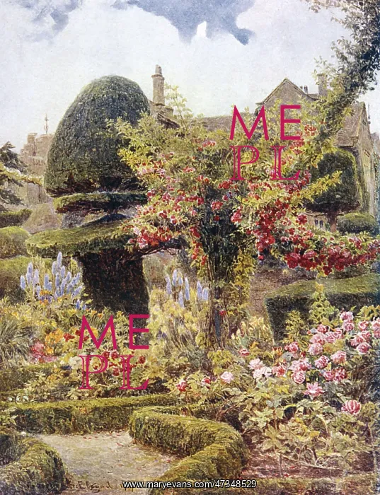: GARDEN / LEVENS HALL 1911 : GARDEN / LEVENS HALL 1911