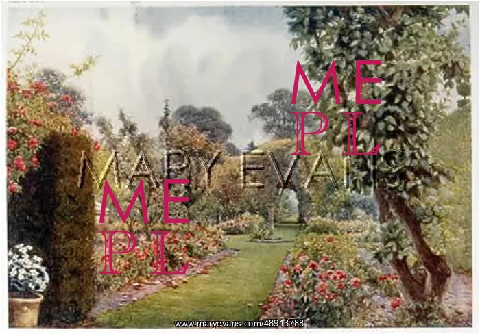 : GARDEN / LEVENS HALL 1911 : GARDEN / LEVENS HALL 1911