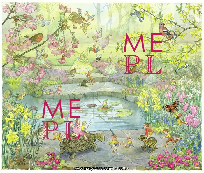  : Garden Magic - fairies, tortoise, frogs, birds, butterflies