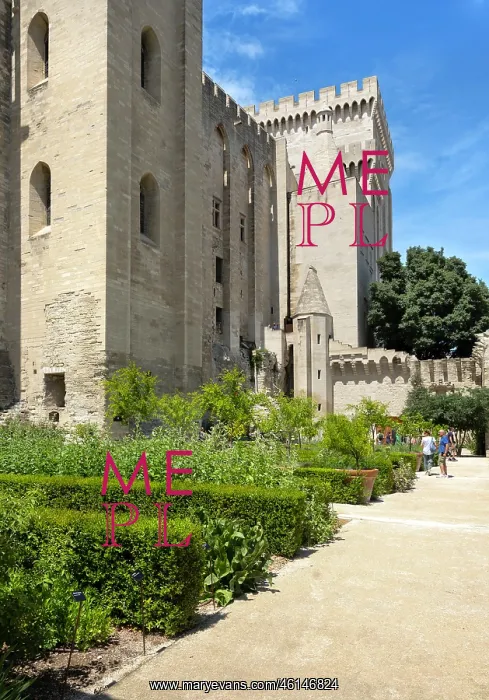 : Garden, Palais des Papes, Avignon, Provence, France : Garden, Palais des Papes, Avignon, Provence, France