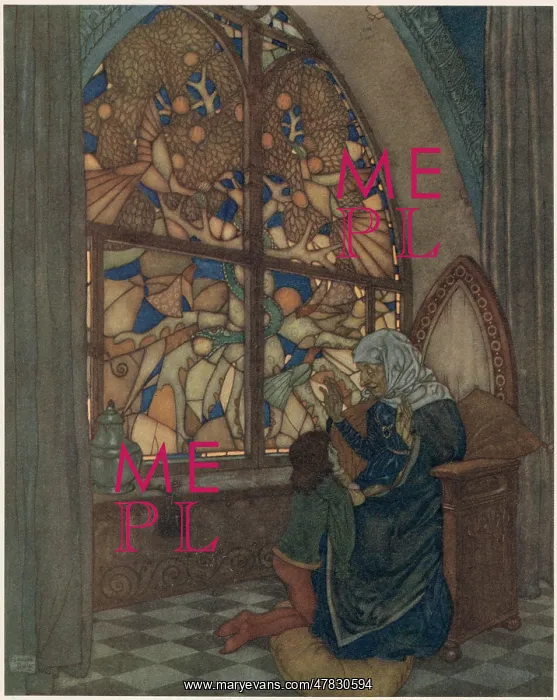 : The Garden of Paradise - Edmund Dulac : The Garden of Paradise - Edmund Dulac