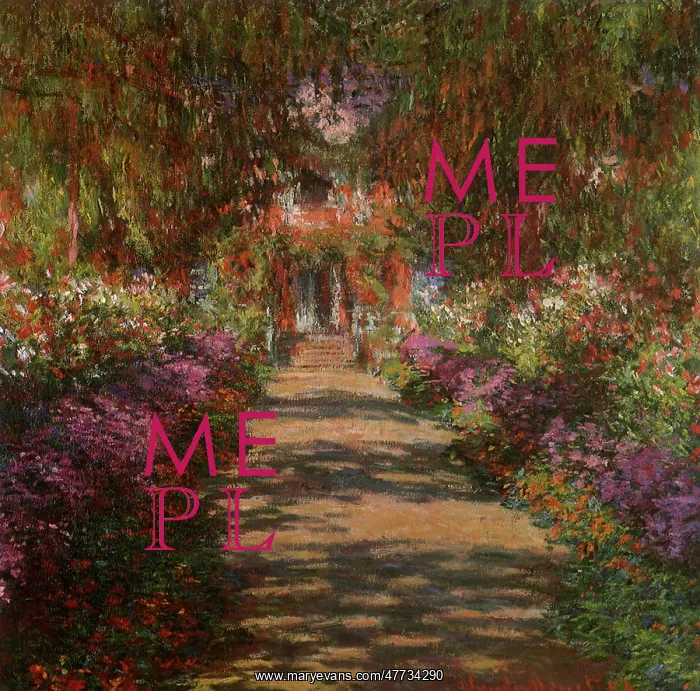  : The Garden Path at Giverny, by Monet