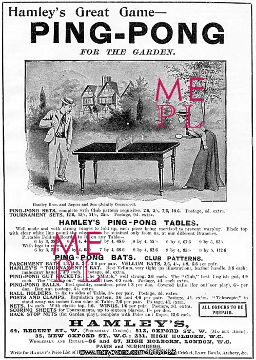: Garden Ping Pong, 1901 : Garden Ping Pong, 1901