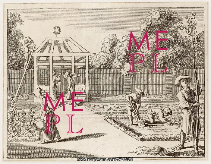 : GARDEN SCENE 1770 : GARDEN SCENE 1770