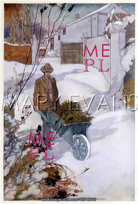 : GARDEN IN WINTER 1914 : GARDEN IN WINTER 1914