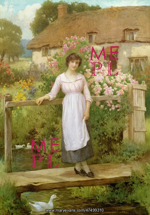 : The Gardeners Daughter ' on footbridge : The Gardeners Daughter ' on footbridge