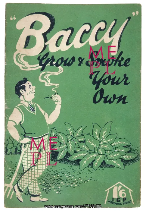 : GARDENING BOOK / TOBACCO : GARDENING BOOK / TOBACCO