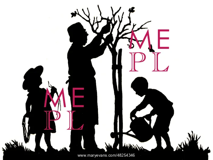 : Gardening silhouette : Gardening silhouette