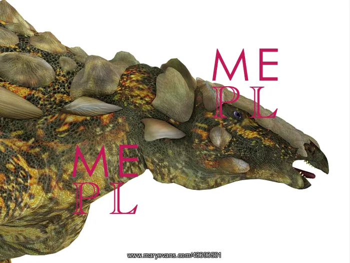 : Gargoyleosaurus armored dinosaur portrait : Gargoyleosaurus armored dinosaur portrait