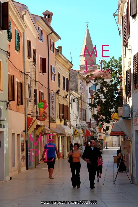 : Via Garibaldi, Umag, Croatia : Via Garibaldi, Umag, Croatia