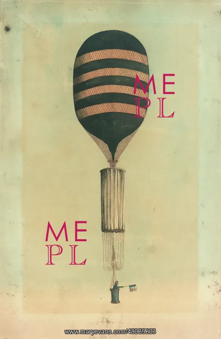 : Garnerin balloon with parachute : Garnerin balloon with parachute