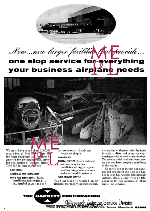 : Garrett AirResearch Service Division Aircraft Engineering : Garrett AirResearch Service Division Aircraft Engineering
