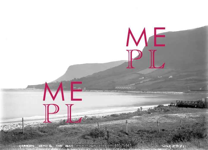 : Garron Head and the Bay at Waterfoot : Garron Head and the Bay at Waterfoot