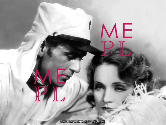 : Gary Cooper and Marlene Dietrich in Morocco, 1930 : Gary Cooper and Marlene Dietrich in Morocco, 1930
