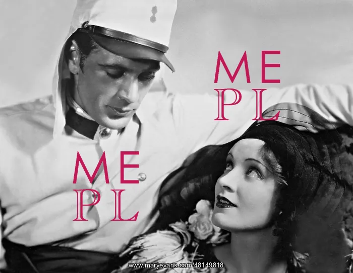: Gary Cooper and Marlene Dietrich in Morocco, 1930 : Gary Cooper and Marlene Dietrich in Morocco, 1930