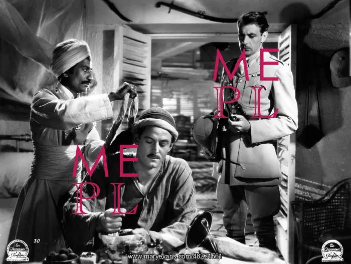 : Gary Cooper in the movie Bengali, 1935 : Gary Cooper in the movie Bengali, 1935