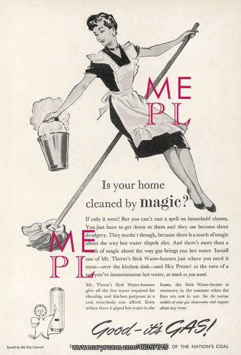 : Gas Council advertisement 1954 : Gas Council advertisement 1954