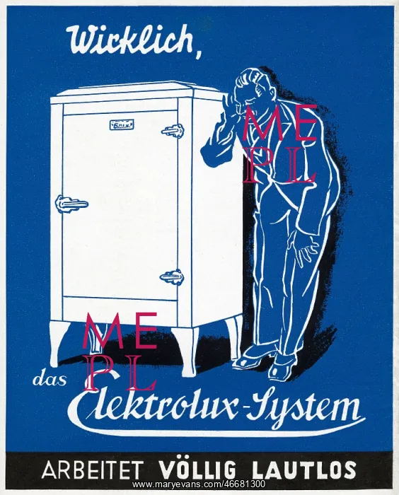 : Gas fridge advert : Gas fridge advert