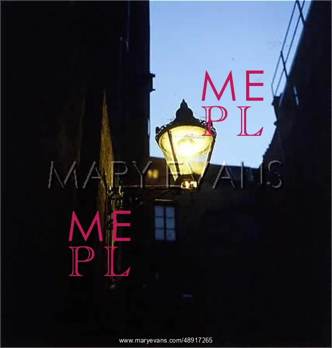  : GAS LAMP. A Victorian gas street lamp at dusk