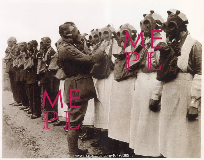 : Gas Mask Drill for the Red Cross Nurses 1933 : Gas Mask Drill for the Red Cross Nurses 1933