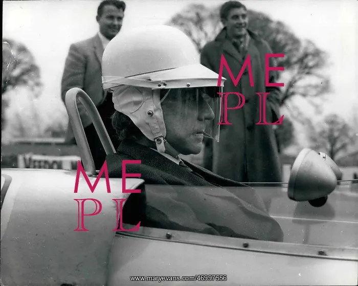 : Gas - Oil. Feb. 06, 1962 - Paul Getty, drives racing car : Gas - Oil. Feb. 06, 1962 - Paul Getty, drives racing car