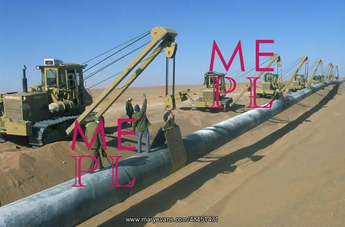 : Gas pipeline construction in Algeria, 1984 : Gas pipeline construction in Algeria, 1984