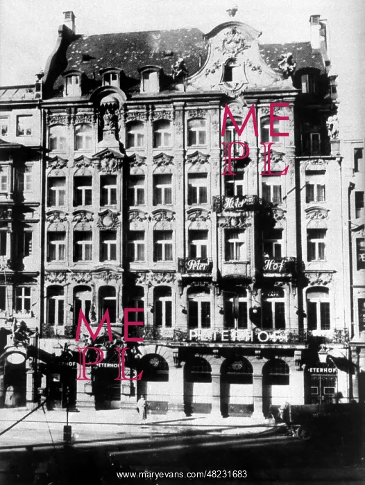 : Gasthaus Peterhof in Munich, around 1930 : Gasthaus Peterhof in Munich, around 1930