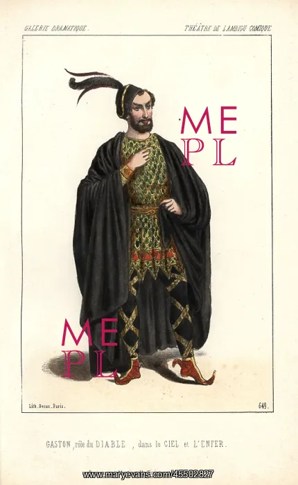 : Gaston as the Diable (Devil) in Le Ciel et : Gaston as the Diable (Devil) in Le Ciel et