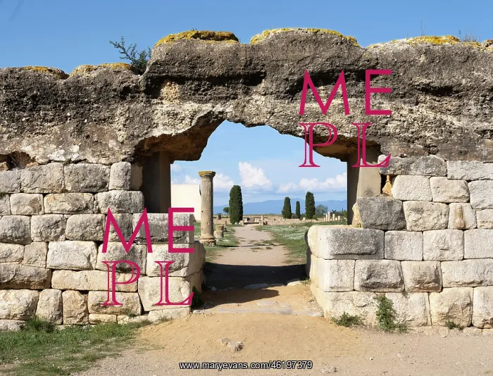 : Gate, Empuries, Catalonia, Spain : Gate, Empuries, Catalonia, Spain