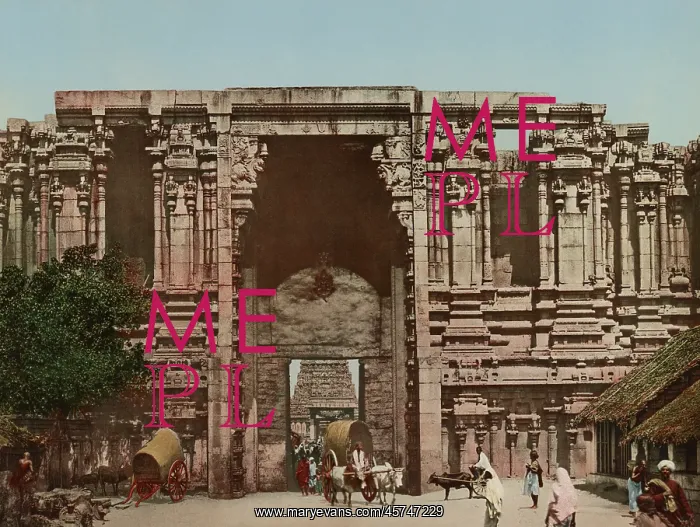  : Gate - entrance - architecture - Srirangam - India