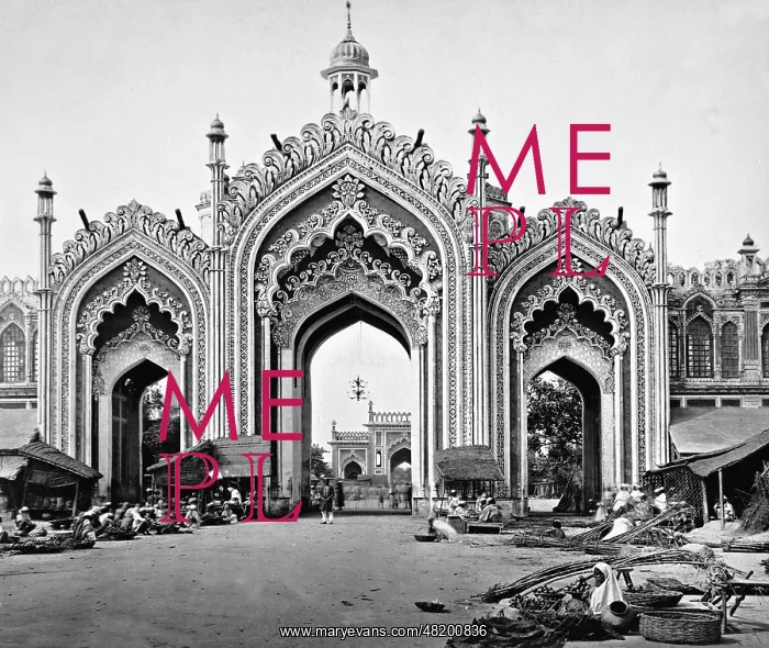 : A gate at Hussainabad Imambara in Lucknow : A gate at Hussainabad Imambara in Lucknow