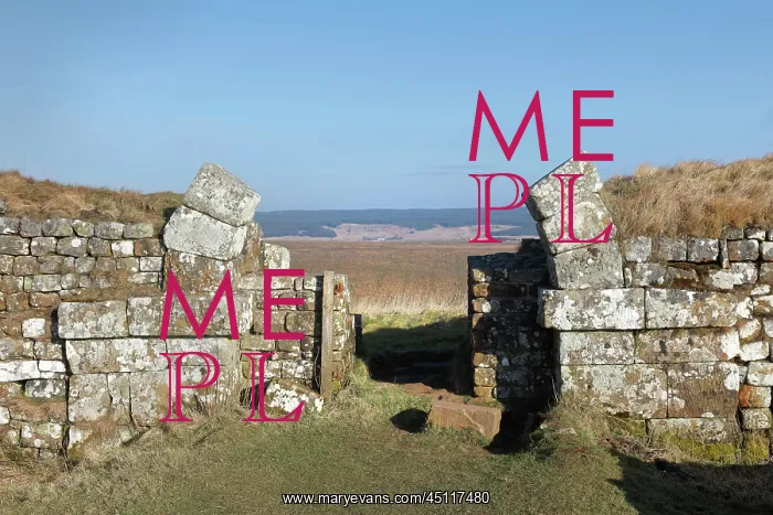 : Gate, Milecastle 37, Hadrian's Wall, Northumberland, England : Gate, Milecastle 37, Hadrian's Wall, Northumberland, England