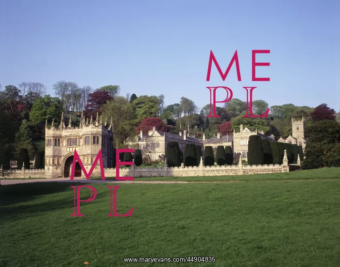 : Gatehouse and house, Lanhydrock House, Cornwall : Gatehouse and house, Lanhydrock House, Cornwall