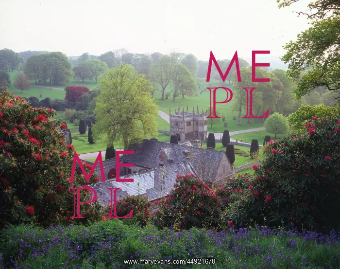 : Gatehouse in mist, Lanhydrock House, Cornwall : Gatehouse in mist, Lanhydrock House, Cornwall