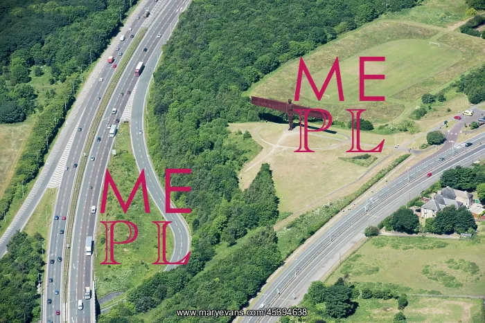  : Gateshead. The Angel of the North, the largest sculpture in Britain, Gateshead, 2018