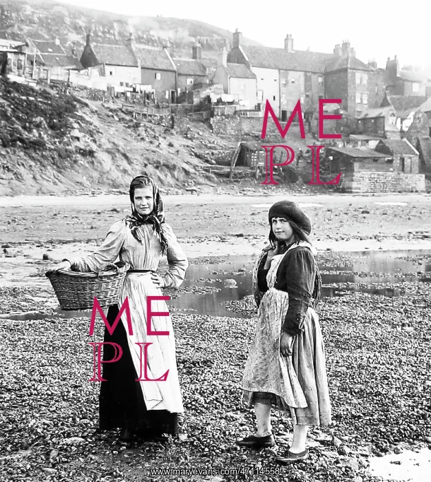  : Gathering shellfish, Whitby, Victorian period