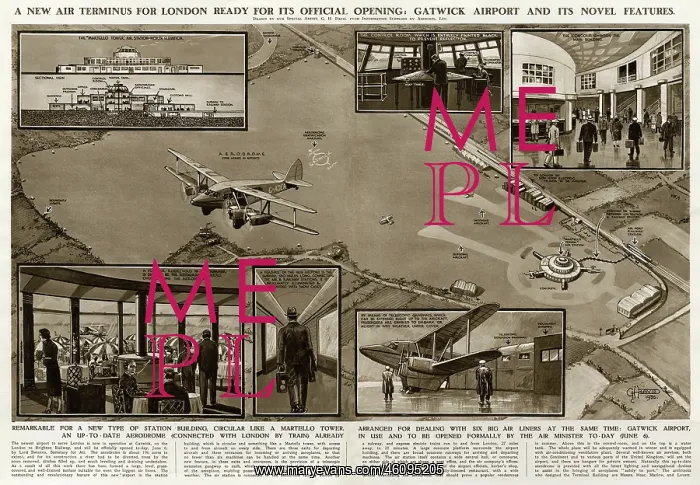 : Gatwick airport, by G. H. Davis : Gatwick airport, by G. H. Davis