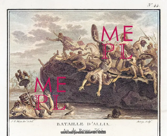 : Gauls defeat Romans on the River Allia : Gauls defeat Romans on the River Allia