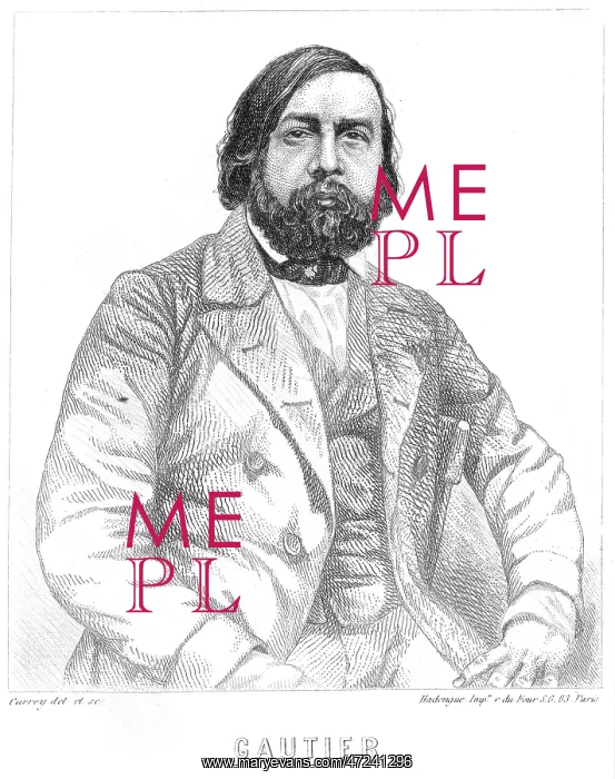  : Gautier. THEOPHILE GAUTIER (1811 - 1872), French writer