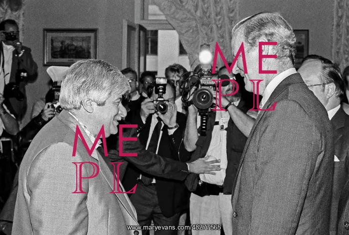 : Gavriil Popov and James Baker, 1990 : Gavriil Popov and James Baker, 1990