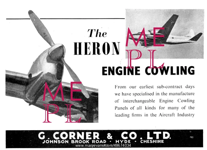 : G.Corner Aircraft Engineers, Component : G.Corner Aircraft Engineers, Component