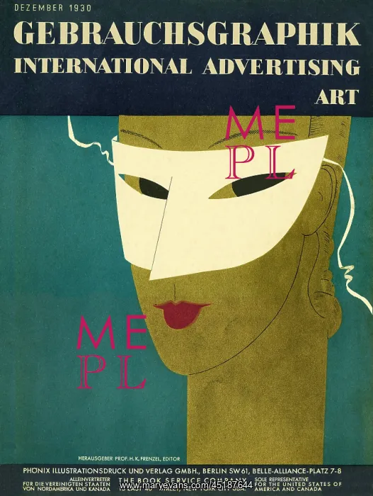 : Gebrauchsgraphik front cover 1930 : Gebrauchsgraphik front cover 1930