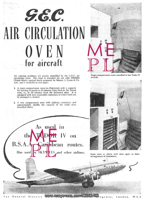 : G.E.C. Air Circulation Ovens For Aircraft : G.E.C. Air Circulation Ovens For Aircraft