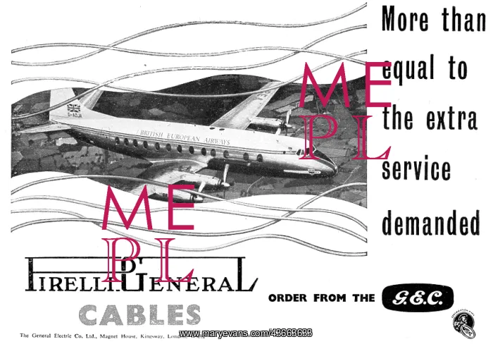 : G.E.C. General Electric Company. Pirelli Cables : G.E.C. General Electric Company. Pirelli Cables